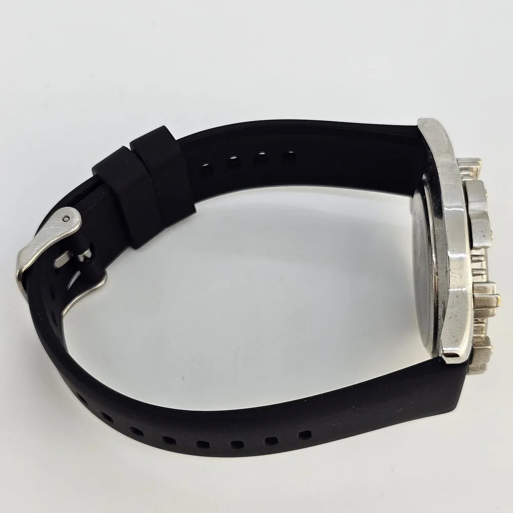 Sports Illustrated Men's Watch 38MM Yellow Dial NEW Black Plastic Bands Battery